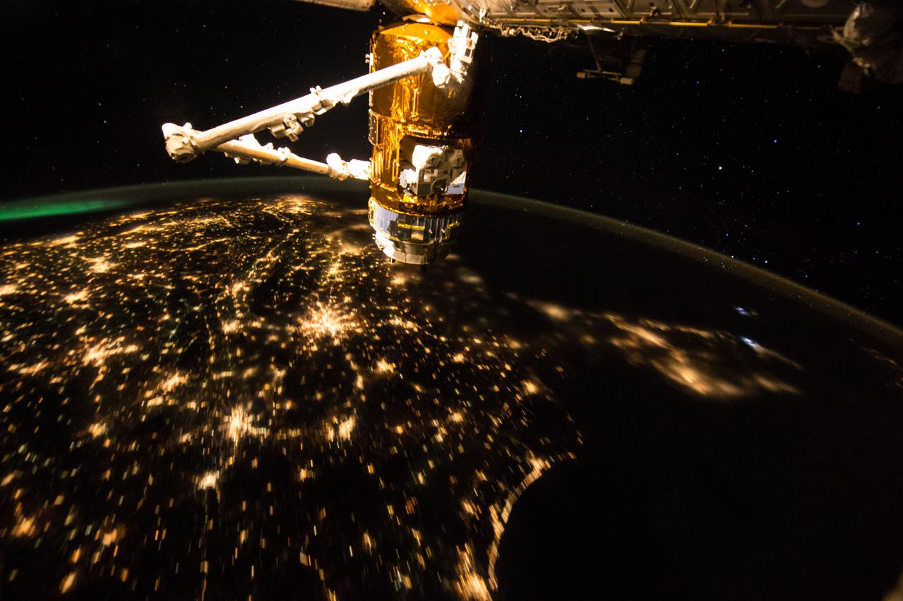 Earth observed from the International Space Station